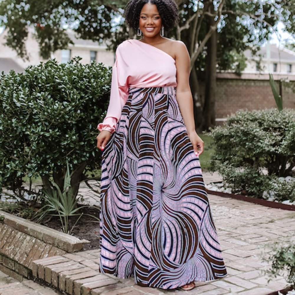 NWT Francis + Benedict Size L Maxi Skirt "Excitement"